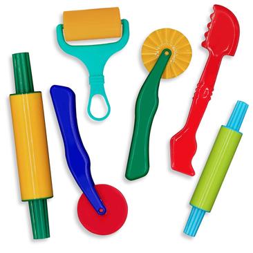 FRIMOONY Dough Tools Set for Kids, Various Plastic Molds, Assorted Colors,  45 Pieces