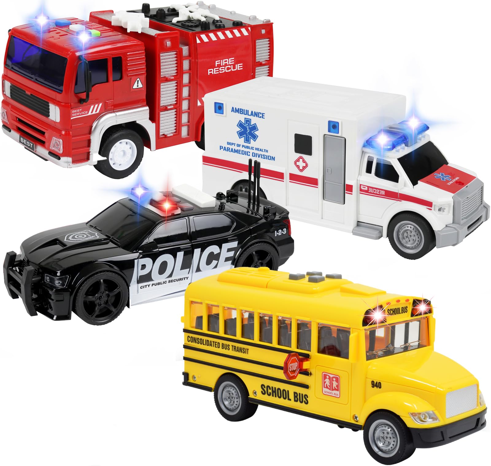 Police car ambulance sale fire truck toys