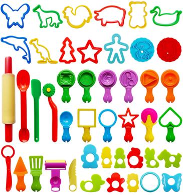 Playdough Tools for Kids, 24 Pieces Play Dough Tools Set with Rolling  Pins,Playdough Cutters,Playdough Extruders,Scissor