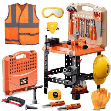  Black + Decker 23-Piece Kids Junior Tool Set Kids Pretend Play  Tools Backpack, 23 Tools & Accessories, Hammer, Phillips Screwdriver, Saw,  Pliers Adjustable Wrench & More! For Boys & Girls Ages