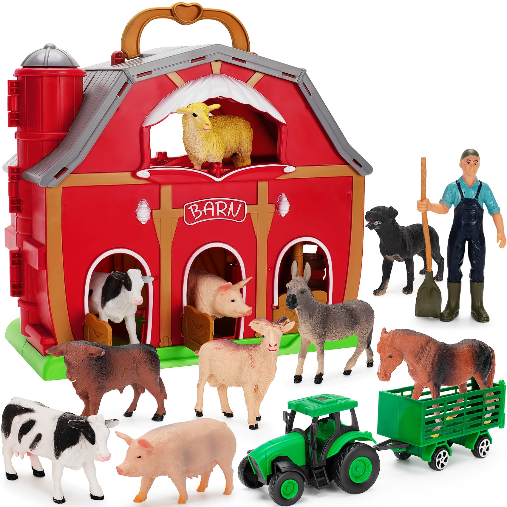 Barn and animal best sale toys