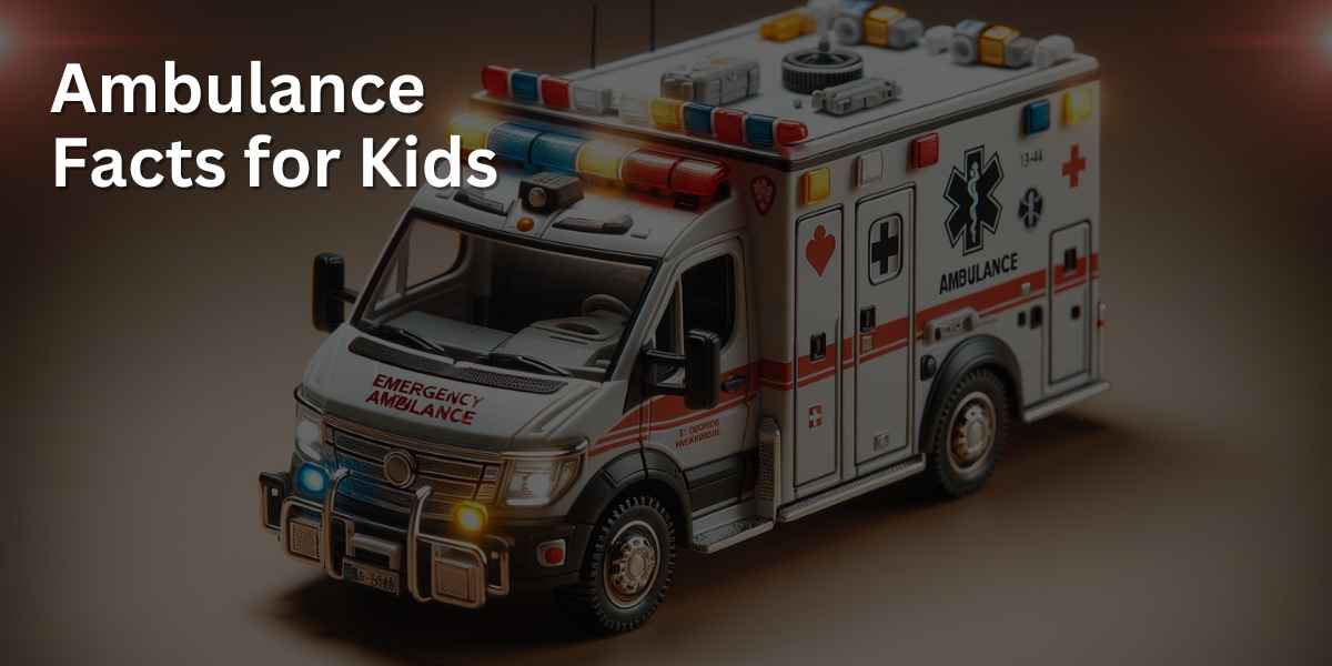 A detailed toy ambulance is displayed, featuring realistic elements such as emergency lights, sirens, and medical equipment. The toy is set against a neutral background, highlighting its intricate design and features.