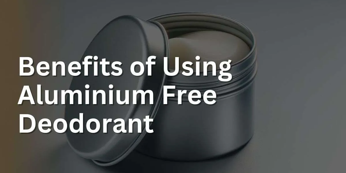 image of an open tin of aluminum-free deodorant, unbranded and with no words, displayed on a neutral background. The lid is off, revealing the deodorant inside, under natural lighting.