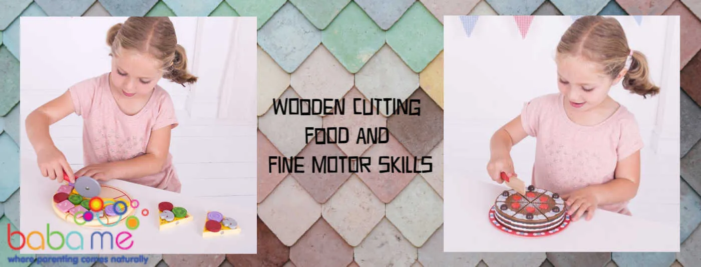 Wooden Cutting Food and Fine Motor Skills