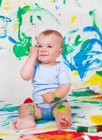 Sensory Play for 6 Month Old Babies 1
