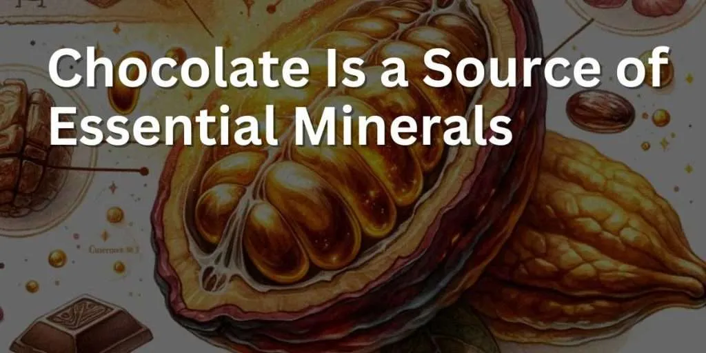 Chocolate Is a Source of Essential Minerals