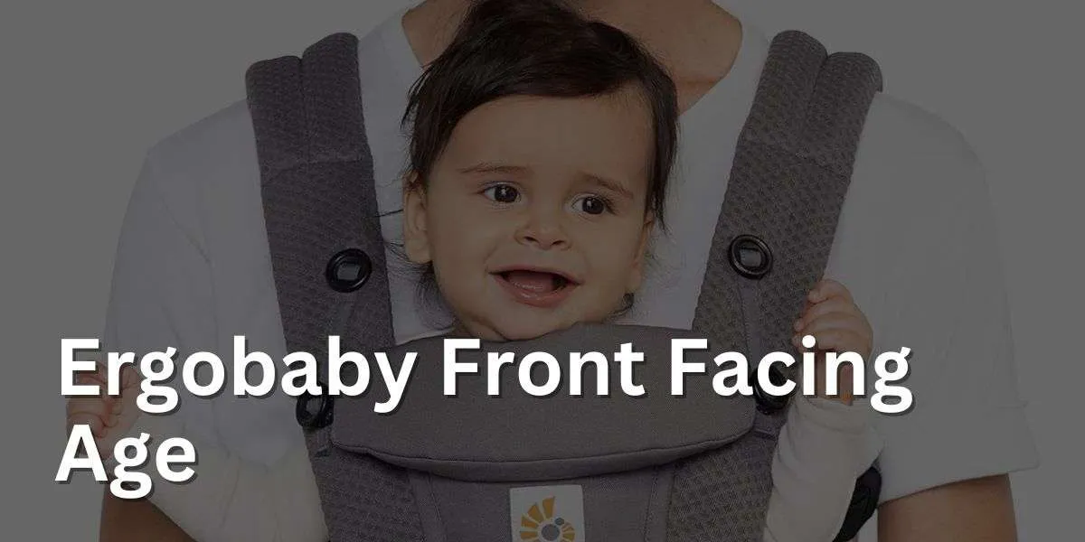 baby in an ergobaby carrier facing outward