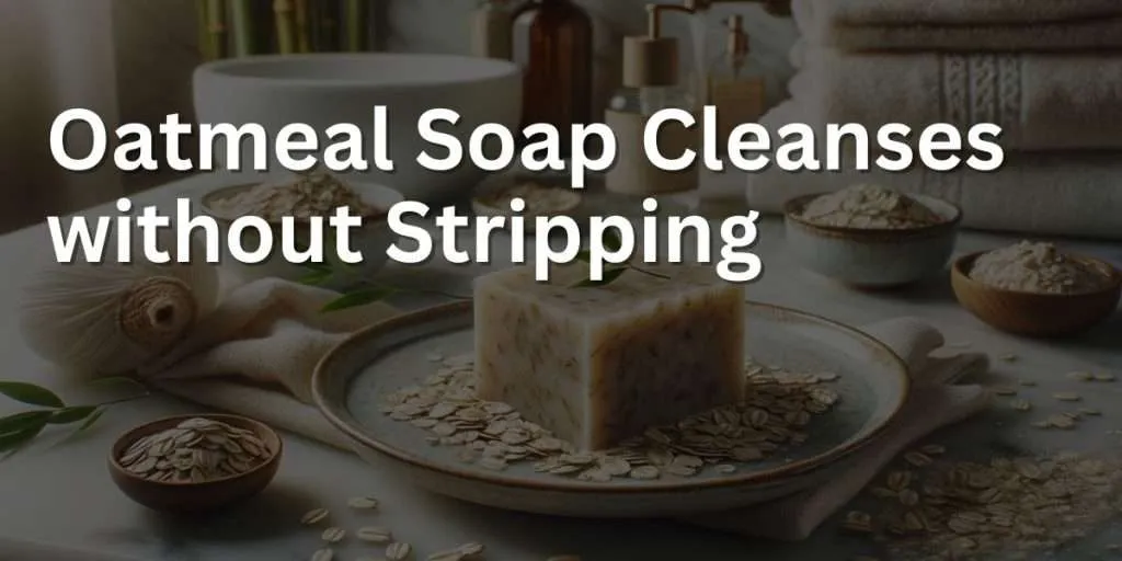 Oatmeal Soap Cleanses without Stripping