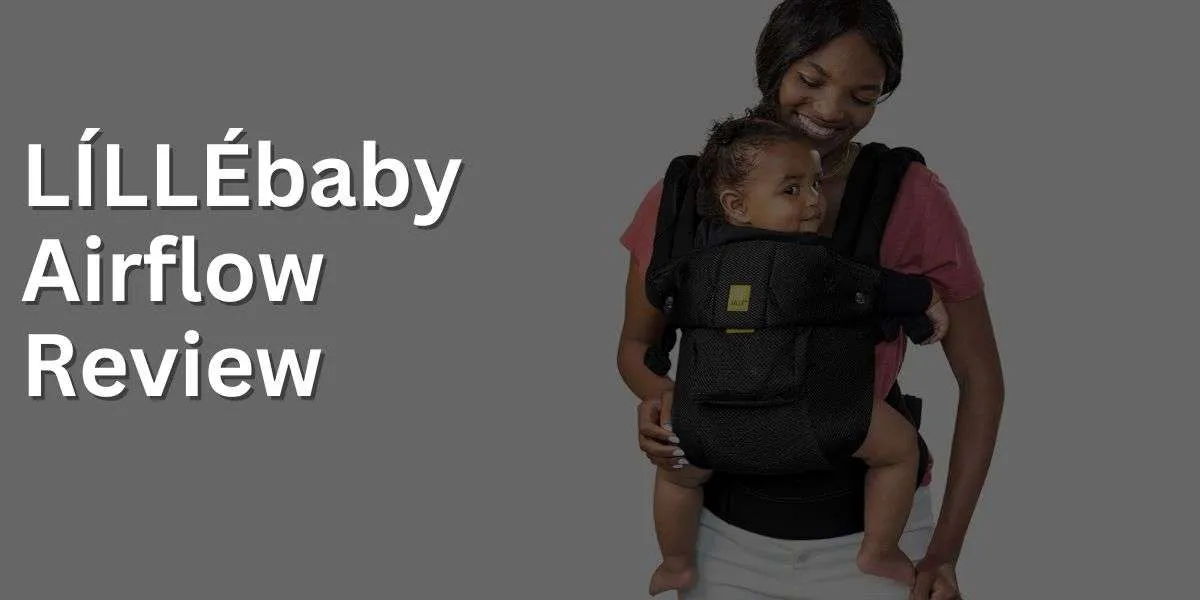 Lillebaby airflow carrier with a baby in it