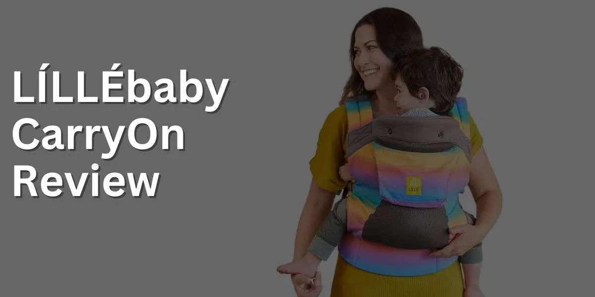 Lillebaby Airflow Carryon carrier with toddler being carried